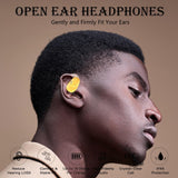 XMENHA Open Ear Headphones Over Ear Earbuds Wireless Earbud with Earhooks Sport Wireless Over The Ear Buds Earbuds with Earhooks Sport Bluetooth Headphones Waterproof Earphones Sports Earbud with Ear Hook