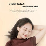 XMENHA Small Ears Invisible Mini Earbuds Wireless Bluetooth Low Profile Micro Smallest Tiny Discreet Hidden Earbuds for Work Invisible Wireless Earphone Headphones Small Ear Canals