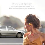 XMENHA Outer Out of Over Ear Open Earbuds Wireless Bluetooth Outside The Ear for Ows Hanging Earphones 5.4 Bluetooth Outer Out of Open Ear Wireless Headphones AIR Bone Conduction Earbuds Over The Ear Buds