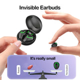 XMENHA Invisible Earbuds Micro Hidden Ear Buds Small Noise Cancelling Ear Buds For Small Ears Wireless Bluetooth Invisible Tiny Earbuds For Small Ear Canals Hidden Headphones Earphones For Work