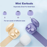 XMENHA Wireless Small Earbuds for Small Ear Canals Smallest Blue Tooth Ear Buds Bluetooth Micro Small Mini Ear Buds for Small Ears Tiny Bluetooth Blue Earbuds