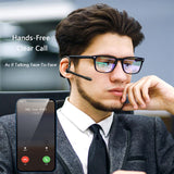 XMENHA Wireless Bluetooth Earpiece for Cell Phone Single Ear Headset Wireless Blue Tooth Earpiece Single Trucker Bluetooth Microphone Headset for Driving Business Single Ear Headset with Earhooks