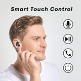 XMENHA True Wireless Earbuds Bluetooth in-Ear Headphones 5.2 Small Tiny Invisible Earbuds Wireless Bluetooth Discreet Bluetooth Earbuds for Work Blue Tooth Ear Buds Wireless Earphones with Mini Earbuds Case