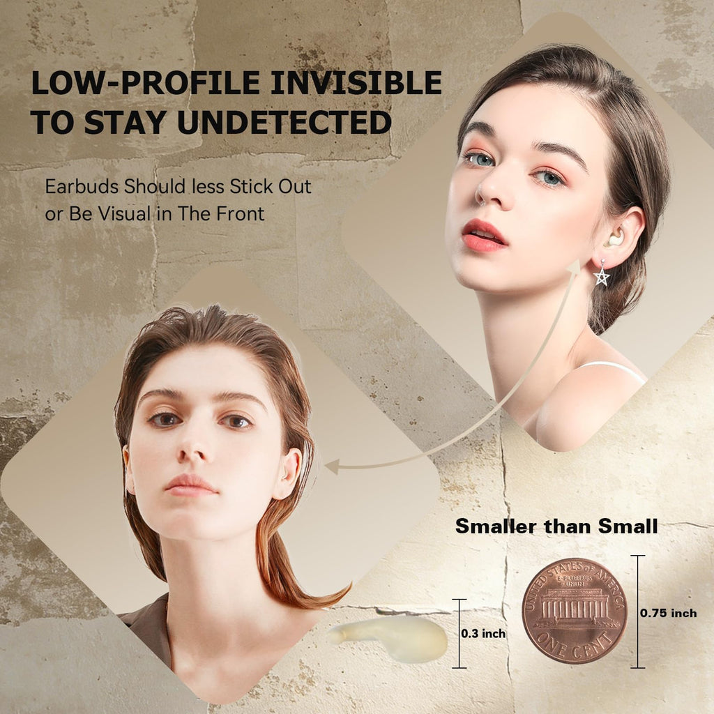 Mini Windisible XMENHA Extra Small Mini Invisible Earbuds Wireless Bluetooth Small Inv