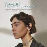 XMENHA True Wireless Earbuds with Earhooks Sport Bluetooth 5.3 Ear Buds IPX7 Waterproof Running Workout Headphones with Microphone in Ear Noise Cancelling Headset