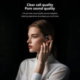 XMENHA Smart Touch Screen Open Ear Earbuds with Screen for iPhone Android TWS Bluetooth Wireless Touchscreen Bone Conduction Earbuds Blue Tooth Ear Buds