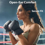 XMENHA Ear Clips Ear Buds Clip On Open Ear Earbuds Wireless Ear Clip Bone Conduction Conducting Headphones Induction Headset Earphones Bone Conduction Bluetooth Earbuds Earbud Ear Buds