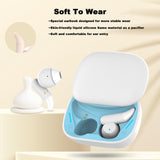 XMENHA Wireless Bluetooth Small Sleeping Sleep Earbuds for Side Sleepers Soft ENC Noise Cancelling Earbuds Bluetooth Noise canceling Ear Buds Sleeping Sleep Earphones Tiny Headphones