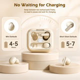 XMENHA 2 Pairs Mini Small Invisible Earbuds Wireless Bluetooth Sleep Invisible Ear Buds Smallest Headphones Low Profile Tiny Micro Small Hidden Discreet Earbuds for Work Sleeping