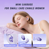 XMENHA Invisible Small Mini Sleep Earbuds Pink Wireless Bluetooth Comfortable Side Sleepers Sleeping Tiny Micro Smallest Discreet Hidden Earbud Headphones for Work Ear Buds for Small Ear Canals Women