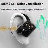 XMENHA Wireless Bluetooth Open Ear Headphones Over Open Ear Earbuds Bone Air Conduction Headphones Out of Ear Over The Ear Earbuds That Don't Go in Your Ear with Over-Ear Hooks