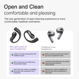 XMENHA Open Ear Headphones Wireless Bluetooth 5.4 Sports Over Outer Ear Earbuds with Hooks Gym OWS IPX5 Waterproof Air Conduction Earphones Secure Fit Comfortable for Travel Commuting Running Driving
