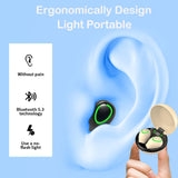 XMENHA Invisible Earbuds Micro Hidden Ear Buds Small Noise Cancelling Ear Buds For Small Ears Wireless Bluetooth Invisible Tiny Earbuds For Small Ear Canals Hidden Headphones Earphones For Work