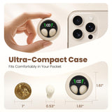XMENHA Small Mini Invisible Earbuds Headphones Wireless Bluetooth Smallest Discreet Tiny Hidden Earbuds for Work Micro Low Profile Sleep Sleeping Earbud Invisible Mini Ear Buds for Small Ears Canals