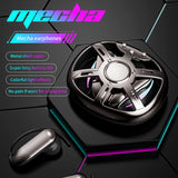 XMENHA Wireless Gaming Open Ear Buds Translation Earbuds Real Time with Ultra-Fine Ear Hooks Loops, Mecha Wrap Around Over the Ear Earbuds Bone Air Conduction Headphones Earphones Wireless Bluetooth