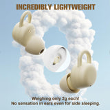 XMENHA Wireless Bluetooth Sleep Earbuds In Ear Noise Cancelling Soft Headphones for Side Sleeping Tiny Small Invisible Comfortable Earbuds Wireless Bluetooth Mini Ear Buds Sleep Earphones for Side Sleepers