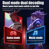 XMENHA Wireless Gaming Earbuds with Microphone Cool Gaming Accessories Noise Cancelling in-Ear Bluetooth Headphones 65ms Touch LED Earphones Waterproof Gamer Headset USB C TWS Stereo 30H Playtime for Gamers