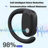 XMENHA Single Over Open Ear Earbud One Ear Buds Air Bone Conduction Headphones Blue Tooth Phone Ear Piece Wireless Bluetooth Earpiece Headset