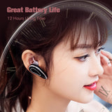XMENHA Bluetooth Microphone Headset with Mic Wireless Bluetooth Phone Earpiece for Cell Phone Ear Pieces Headset for Phone Calls Wireless Single Earpiece with Mic for Work Hands Free