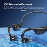 XMENHA Open Ear Headphones Wireless Bluetooth Air Bone Conduction Conducting Headphones Induction Waterproof Earbuds Open Ear Bone Conduction Earbuds Headset Earbud Ear Buds Bonebuds