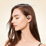 XMENHA Out of Ear Open Ear Earbuds Over The Ear Outside Outer Open Ear Headphones Wireless Air Bone Conduction Earbuds Outer Outside Ear Bone Conduction Headphones Out of Ear Over The Ear Buds