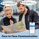 XMENHA AI Language Translator Earbuds Translate Open Ear Clip On Buds Bluetooth Translation Translating Earbuds Real Time AI Bone Conduction Headphones