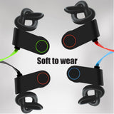 XMENHA Sport Neck Headphones Wireless Bluetooth Running Sports Earbuds with Ear Hooks Earhooks Ear Buds with Ear Loops Wrap Around Over The Ear Earbuds Wireless Bluetooth Running Headphones
