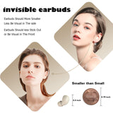 XMENHA Sleep Earbuds for Sleeping Side Sleepers Friendly Wireless Bluetooth Small Mini Invisible Earbuds for Small Ears Sleep Ear Buds for Sleeping
