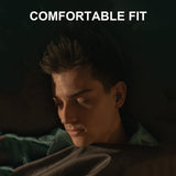 XMENHA Black Invisible Sleep Earbuds for Side Sleepers, Wireless Bluetooth 5.3, Mini In-Ear Headphones, 4-Hour Battery Life