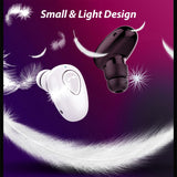 XMENHA Wireless Mini Single Earbud Mini Single Bluetooth Headphones Invisible Earbuds Wireless Headphones for Small Ear Bluetooth Earpiece with Mic Single Ear Mini in-Ear Headset for Work