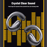 XMENHA Ows Hanging Earphones 5.4 Bluetooth Out of Outside Over The Ear Earbuds Open Ear Headphones Outer Wireless Ear Hanging Headset Out of Outside Headphones Air Bone Conduction Earbuds Outer Ear