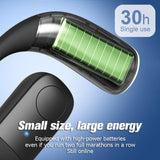 XMENHA Single Bluetooth One Ear Earbud Open Ear Bud Air Bone Conduction Earbud Earless Out of Ear Headphones Bluetooth Wireless Earpiece with Earhook OWS Open Ear Bud