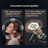 XMENHA Open Ear Over Ear Earbuds Wireless Bluetooth Open Ear Bluetooth Headphones Out of Ear Bone Conduction Earbuds Over The Ear with Ear Hooks Wireless Bone Conduction Headphones Earphones