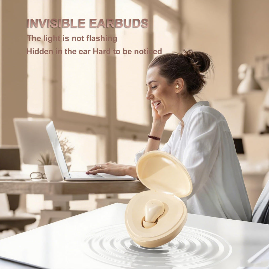 XMENHA Single Earbud Bluetooth Mini Small Invisible Earbuds Wireless B