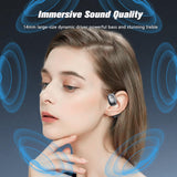 XMENHA Outer Out of Over Ear Open Earbuds Wireless Bluetooth Outside The Ear for Ows Hanging Earphones 5.4 Bluetooth Outer Out of Open Ear Wireless Headphones AIR Bone Conduction Earbuds Over The Ear Buds