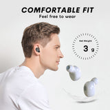 XMENHA True Wireless Earbuds Bluetooth in-Ear Headphones 5.2 Small Tiny Invisible Earbuds Wireless Bluetooth Discreet Bluetooth Earbuds for Work Blue Tooth Ear Buds Wireless Earphones with Mini Earbuds Case