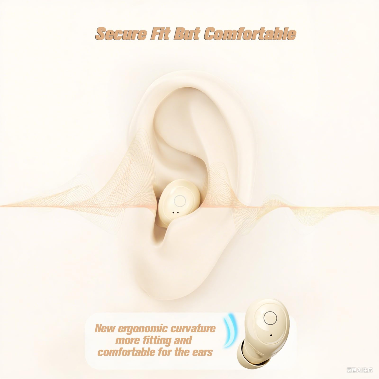 Mini Invisbale XMENHA Tiny Small Mini Invisible Earbuds Wireless Bluetooth for Small