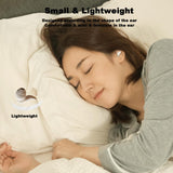XMENHA Wireless Bluetooth Small Sleeping Sleep Earbuds for Side Sleepers Soft ENC Noise Cancelling Earbuds Bluetooth Noise canceling Ear Buds Sleeping Sleep Earphones Tiny Headphones