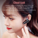 XMENHA Bluetooth Microphone Headset with Mic Wireless Bluetooth Phone Earpiece for Cell Phone Ear Pieces Headset for Phone Calls Wireless Single Earpiece with Mic for Work Hands Free