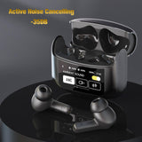 XMENHA Touch Screen Earbuds with Touch Screen case Wireless Active Noise Cancelling ANC Transparency Mode Blue Tooth Ear Buds Active Noise Canceling Bluetooth Touchscreen Earbuds for Small Ears