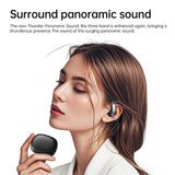 XMENHA Open Ear Headphones Wireless Bluetooth 5.4 Sports Over Outer Ear Earbuds with Hooks Gym OWS IPX5 Waterproof Air Conduction Earphones Secure Fit Comfortable for Travel Commuting Running Driving