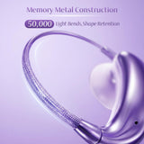 XMENHA Open Over Ear Earbuds Wireless Bluetooth Awareness of Surroundings Open Ear Headphones Bone Air Conduction Earbuds that Don't Go in Your Ear with Over-Ear Hooks Clip On Ear Buds Headphones