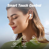 XMENHA Touch Screen Earbuds Blue Tooth Ear Buds with Smart LCD Touchscreen Case AI Language Translator Translation Cool Wireless Earbuds Real Time Bluetooth 5.4 Headphones with Screen