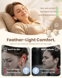 XMENHA Xmenha Mini Small Earbuds Wireless Bluetooth Headphones Blue Tooth Ear Buds Small Ears Canals Women Comfortable Kids Earphones True Wireless Tiny Earbuds for Sports Running
