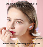 XMENHA Wireless Mini Small Earbuds Invisible Hidden Headphones For Work Bluetooth Tiny Earbuds for Small Ears Discreet Bluetooth Ear Buds Earphones Invisible Earbuds For Small Ear Canals