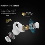XMENHA Wireless Ear Clip On Headphones Open Ear Earbuds Bone Conduction Headset Headphone Induction Earphones Wireless Bone Conduction Headphones Bluetooth Earbuds