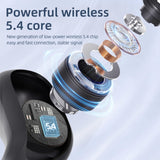 XMENHA Out of Ear Open Ear Headphones OWS Hanging Earphones Wireless Bluetooth 5.4 Running Earbuds with Earhooks Outside Ear Earphones Over The Ear Wireless Ear Buds for Sport Air Bone Conduction Headphones