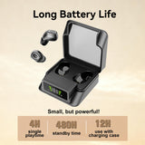 XMENHA Invisible Mini Small Tiny Earbuds for Small Ears Buds Wireless Bluetooth In Ear Headphones Hidden Earphones IPX5 Waterproof Soft Discreet Low-Profile Earbuds for Men Women Sleep Work Sports Commuting