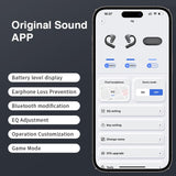XMENHA OWS Wireless Open Ear Bone Conduction Headphones - Bluetooth 5.4, Waterproof, Ultra Long Playtime, Over Ear Earbuds
