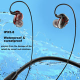 XMENHA Neckband Bluetooth Headphones Neck Earbuds Wireless Around The Neck Bluetooth Headphones Headset Neckband Earbuds Neck Band Around Neck Blue Tooth Head Phones